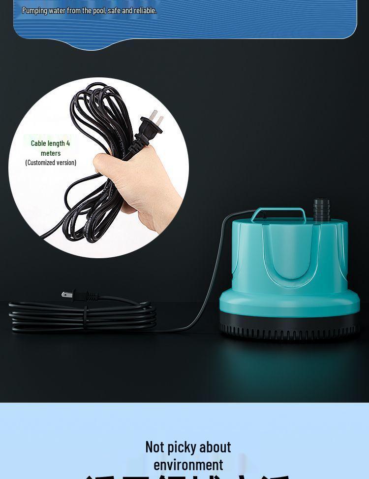 Low Noise Bottom Suction Submersible Pump for Fish Tanks: Household Water Filter & Circulation