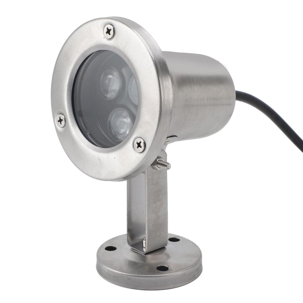Pond Light 3W LED Stainless Steel IP68 Waterproof Energy Saving Submersible   for Fountain Underwater Pool