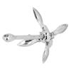 7lbs Foldable Grapnel Anchor 316 Stainless Steel Practical Hardware for Marine Boat Yacht