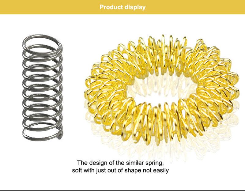 5Pcs Acupressure Rings Bracelets Massagers Set Spiky Sensory Finger Hand Wrist Massage Pain Relief Therapy