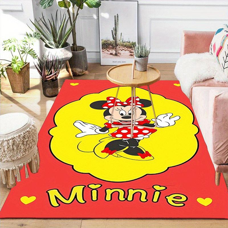 1pc Minnie Pattern Area Rug Soft Flannel Floor Mat for Living Room,Office,Bedroom and Carpet