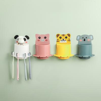 Cartoon Toothbrush Holder With Multifunctional Toothpaste Holder