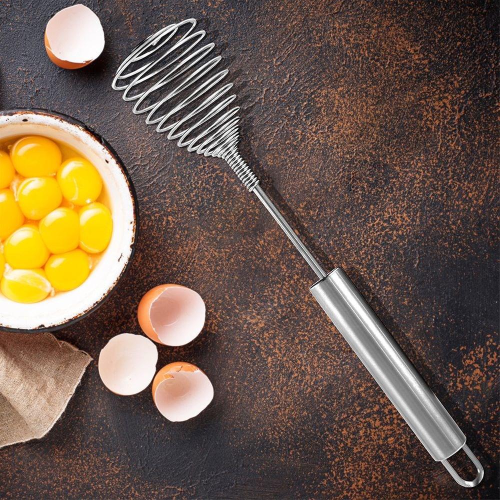 Steel Spiral Kitchen Whisk for Beating Eggs, Cream, Sauces