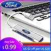 New 2026 Car Sticker Car 4 In 1 USB-C Hub Notebook Docking USB Splitter Multi-interface Conversion For Ford ST Line Focus 3 Mond