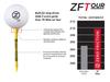 ZERO FRICTION ZF TOUR Citrus Tee, 70mm, Green, 40-pack (ZT10007)