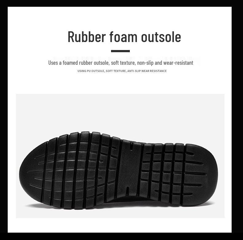 Men's Genuine Leather Mesh Casual Shoes with Thick Sole - New Collection