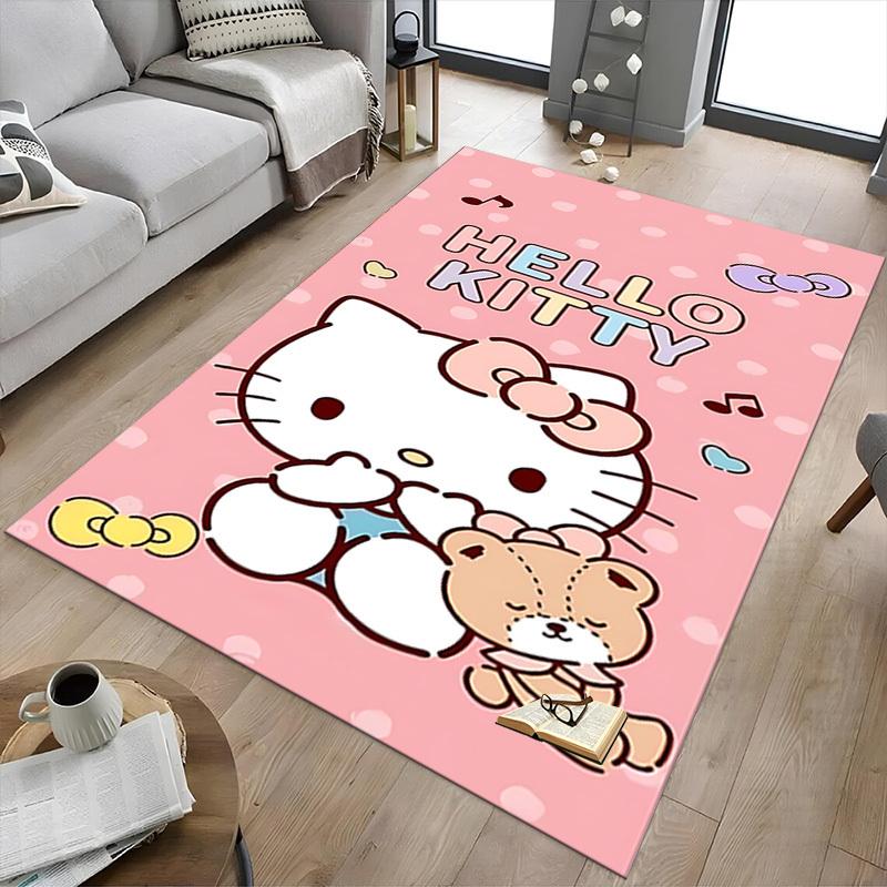 1pc Hello Kitty Carpet Office Rug Outdoor Mat Home Decor Area Carpet Festival Gift