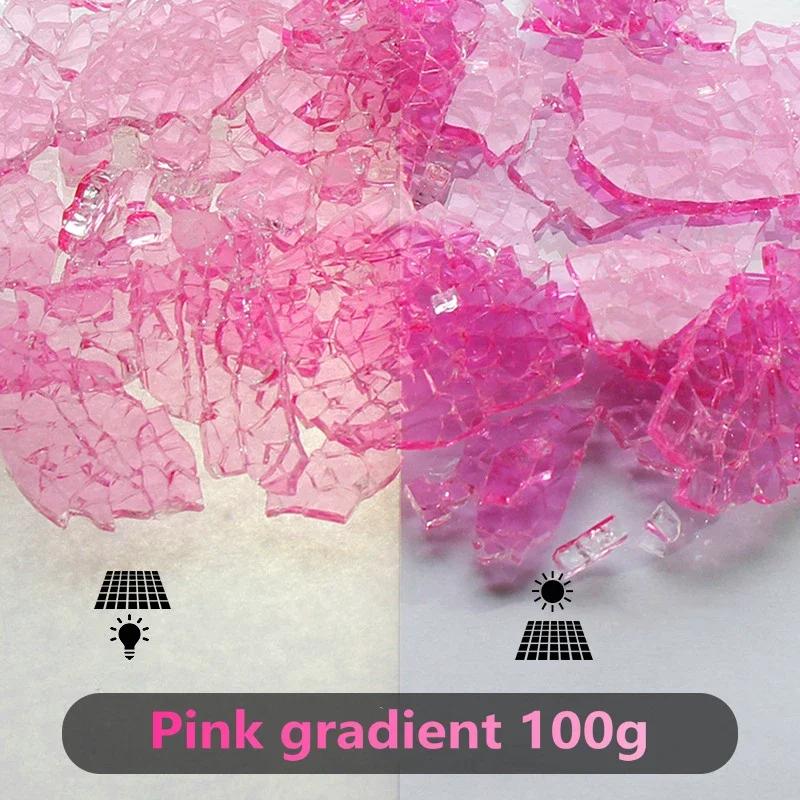 Bunte Eisbruch-Fragmente Kristallmosaik DIY Kreative Handgefertigte Mosaikkunst Farbige Gehärtetes Glas Transparente Partikel 100g