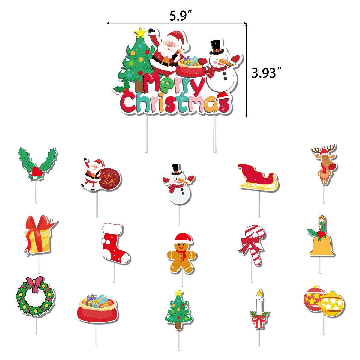 

New Stock: Merry Christmas Party Decoration Banner & Cake Toppers