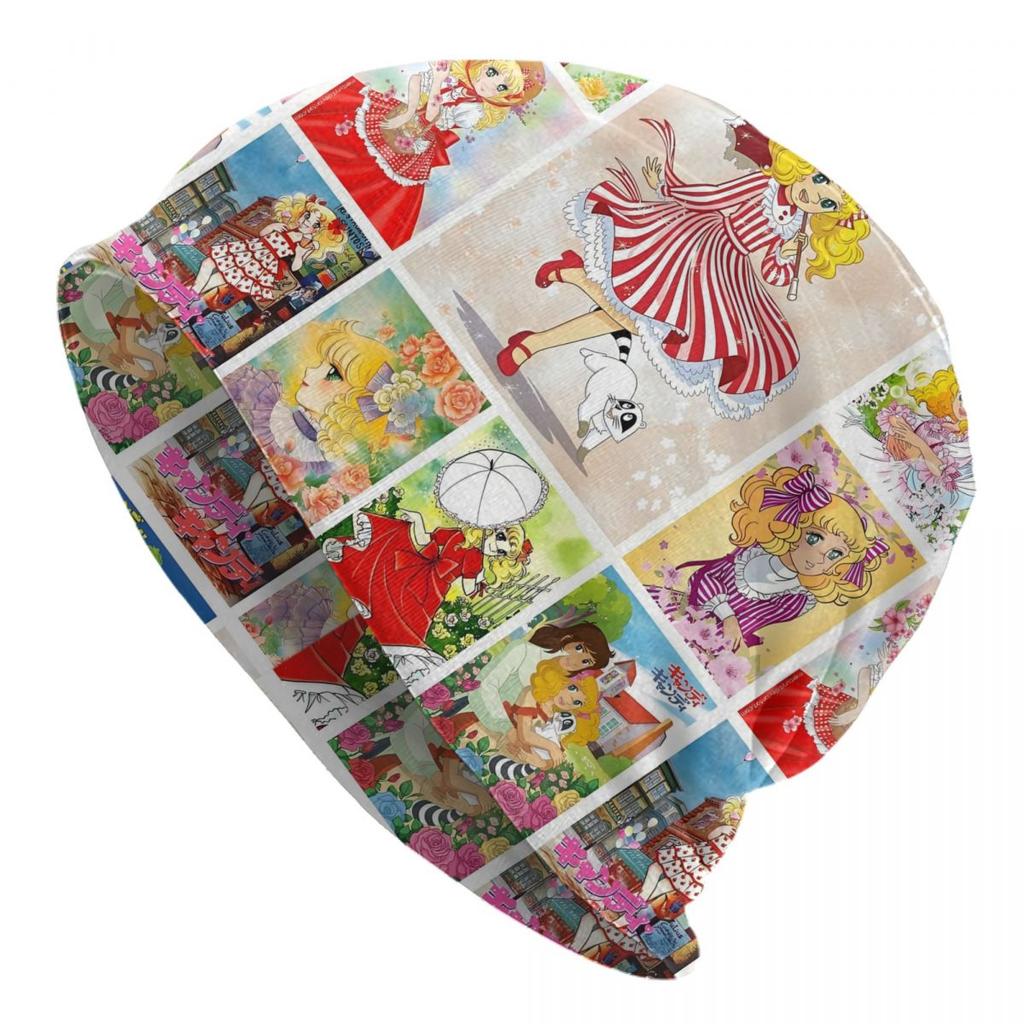 Candy Candy Candice Anime Unisexga Girl Bonnet Homme Hip Hop Knitted Hat For Warm Winter Cartoon Nime And Terence Beanies Caps