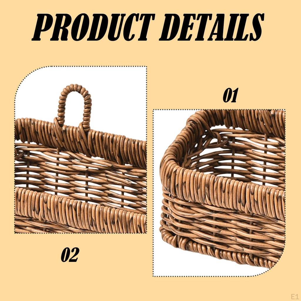 Storage Basket with Handle, Wall-mounted, Ideal for Ginger, Garlic, Garden Tools And Plants.