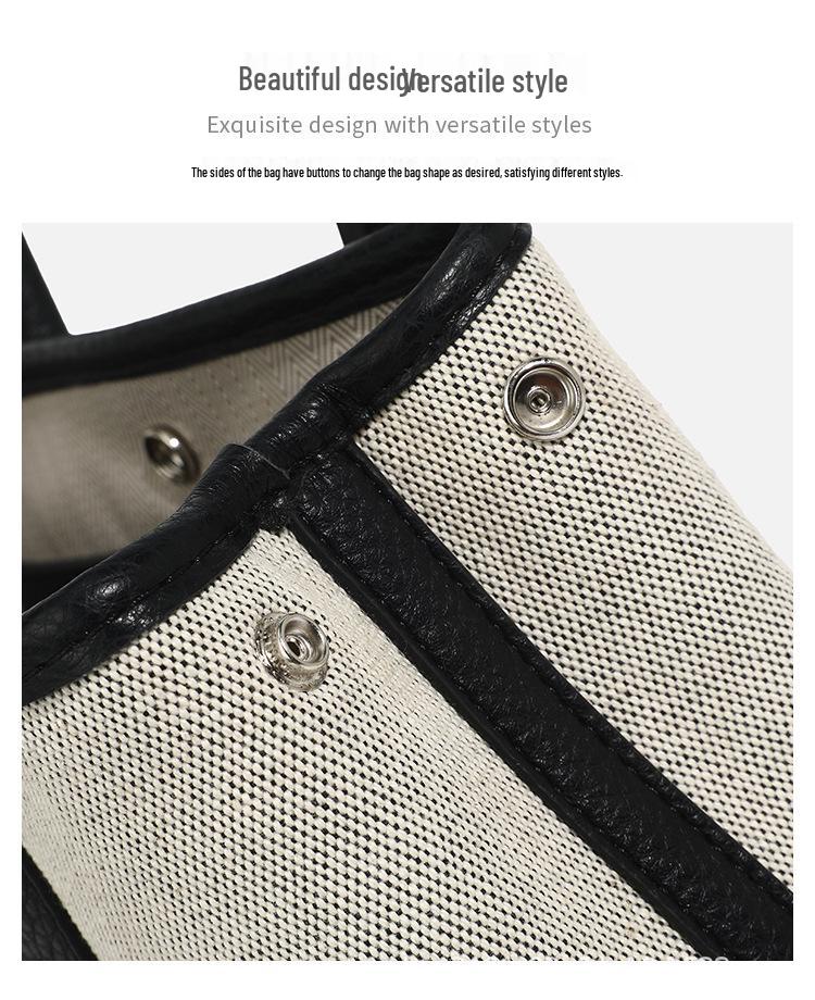Niche Luxury Canvas Mini Garden Handbag: Stylish, Versatile Crossbody for Women