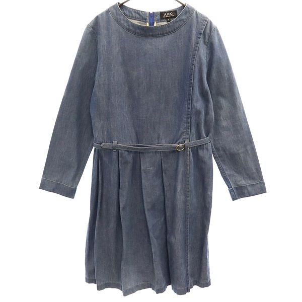 

A.P.C. Long sleeve denim one piece S blue Women Used