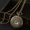 Vintage Romantic British Roman Numerals Quartz Large Pocket Watch, Men's and Women's Gift Commemorative Watch