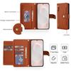 Flip-Portemonnaie-Hülle für Samsung Galaxy S25 Edge/S25/S24/S23/S22/S21 Ultra/S24 S23 FE, Reißverschlusstasche mit Kartenhalter und Lanyard