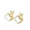 Fashion Simple Four-leaf Clover Earrings Classic Models Earrings Female Light Luxury Senior Sense of Ear Jewelry