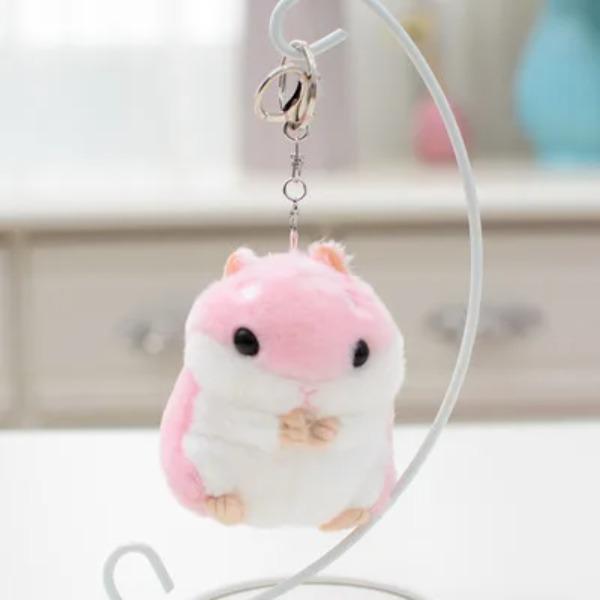 Plush Toys Animal Children Toys Key Chain Stuffed 10cm Hamster Pendant Kawaii Dolls Kids Child Christmas Gifts Bag Doll For Baby