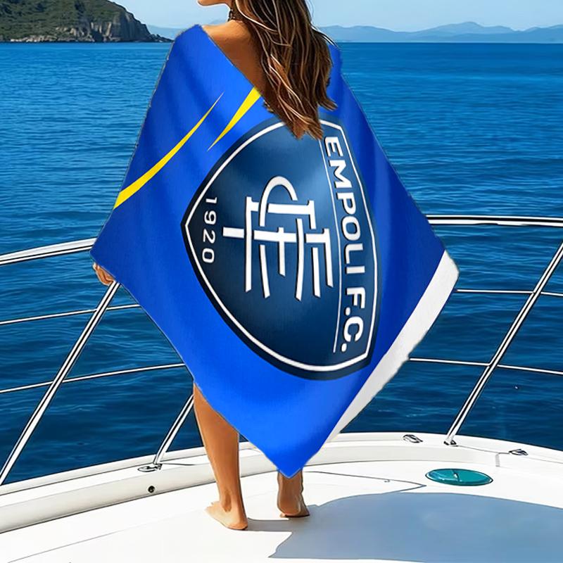 Football Empoli Crest Beach Towel - Soft, Absorbent Microfiber, Lightweight, Ideal for The Beach, Parties, Travel, Camping fan gifts