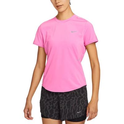 Logo Crew Neck Short Sleeve T-Shirt Women Tops Pink HM9699-675
