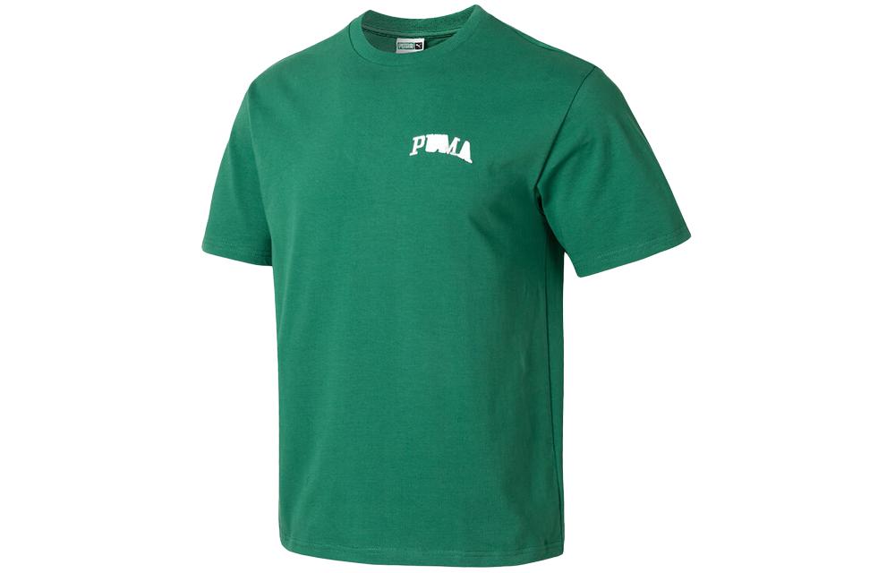 PUMA T Shirts Men s Green Crew Neck Moderate 630352-37 2XL