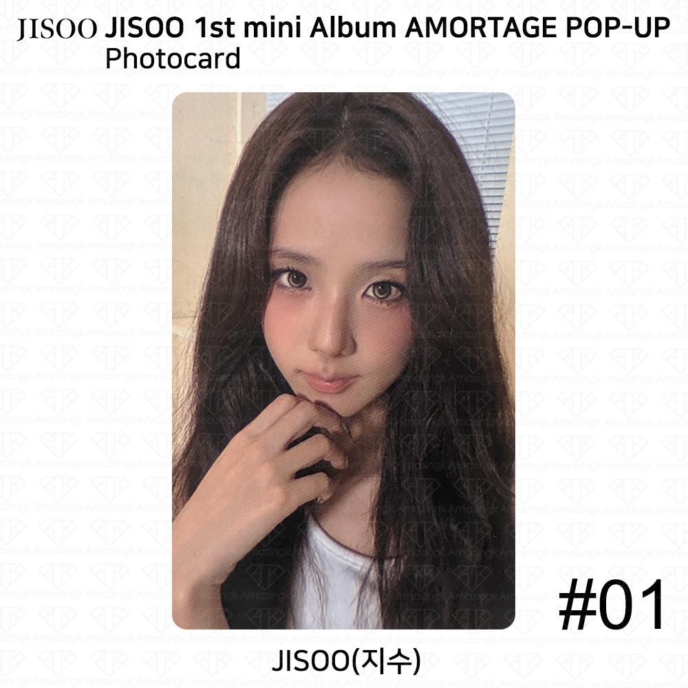 

JISOO 1-й мини-альбом AMORTAGE POP-UP MD Фотокарточка Photocard #1