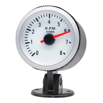 Drehzahlmesser mit blauer LED 52MM Auto 8000 U/min Drehzahlmesser Motor Auto Zeigerdrehzahlmesser Drehzahlmesser für 1~8 Zylinder Schwarze Halterung Becher