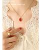Collana Pendente Ovale in Acrilico Elegante Retrò Francese - Gioielli di Nicchia Resistenti allo Sbiadimento