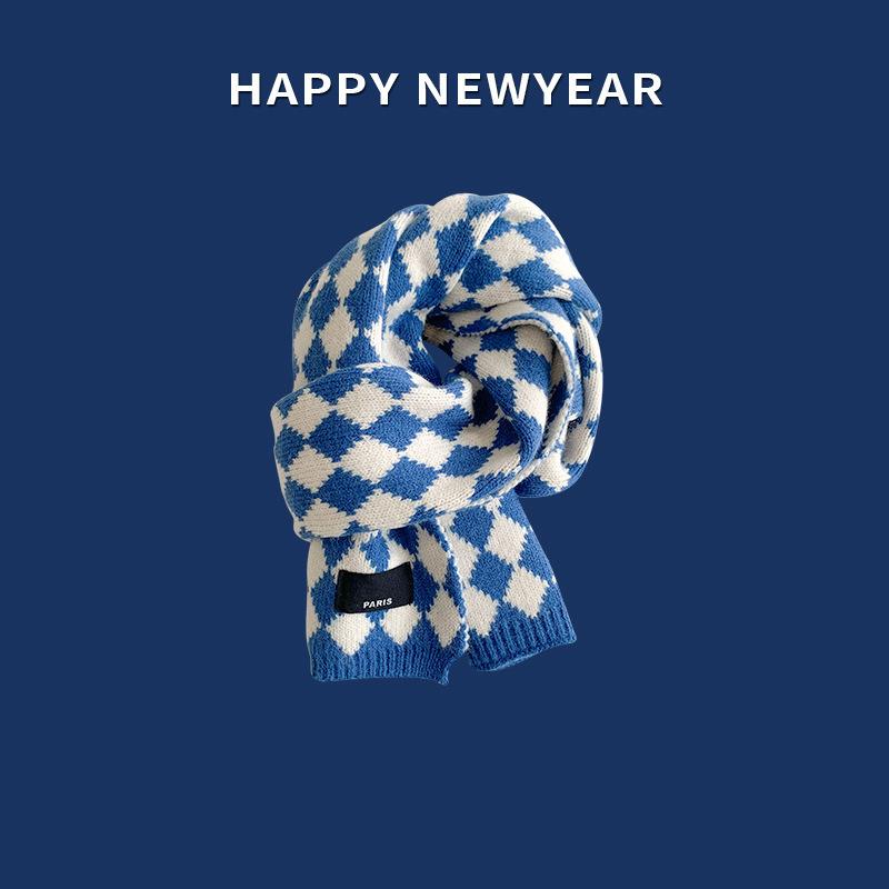 Neue Design-Schals, kariert, modische Designer-Schals, koreanische Version, hochwertiger Damen-Winterschal