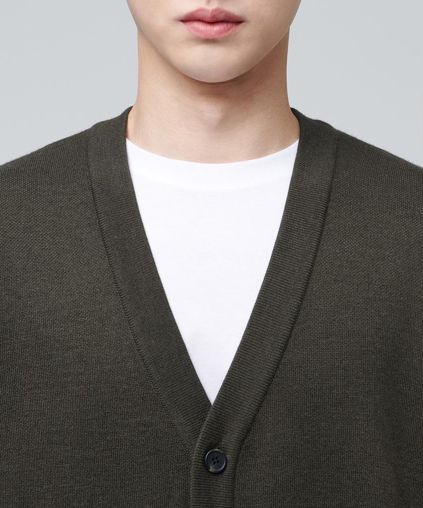 Musinsa Standard Minimal Cardigan [Van Dyke Brown]