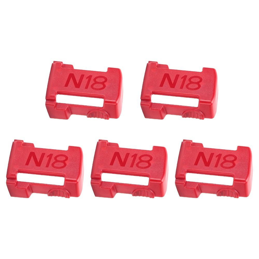 5PCS Snap-in Battery Design Battery Buckle Holder Release Button Battery Mount for Milwaukee M18 Series Lithium Battery