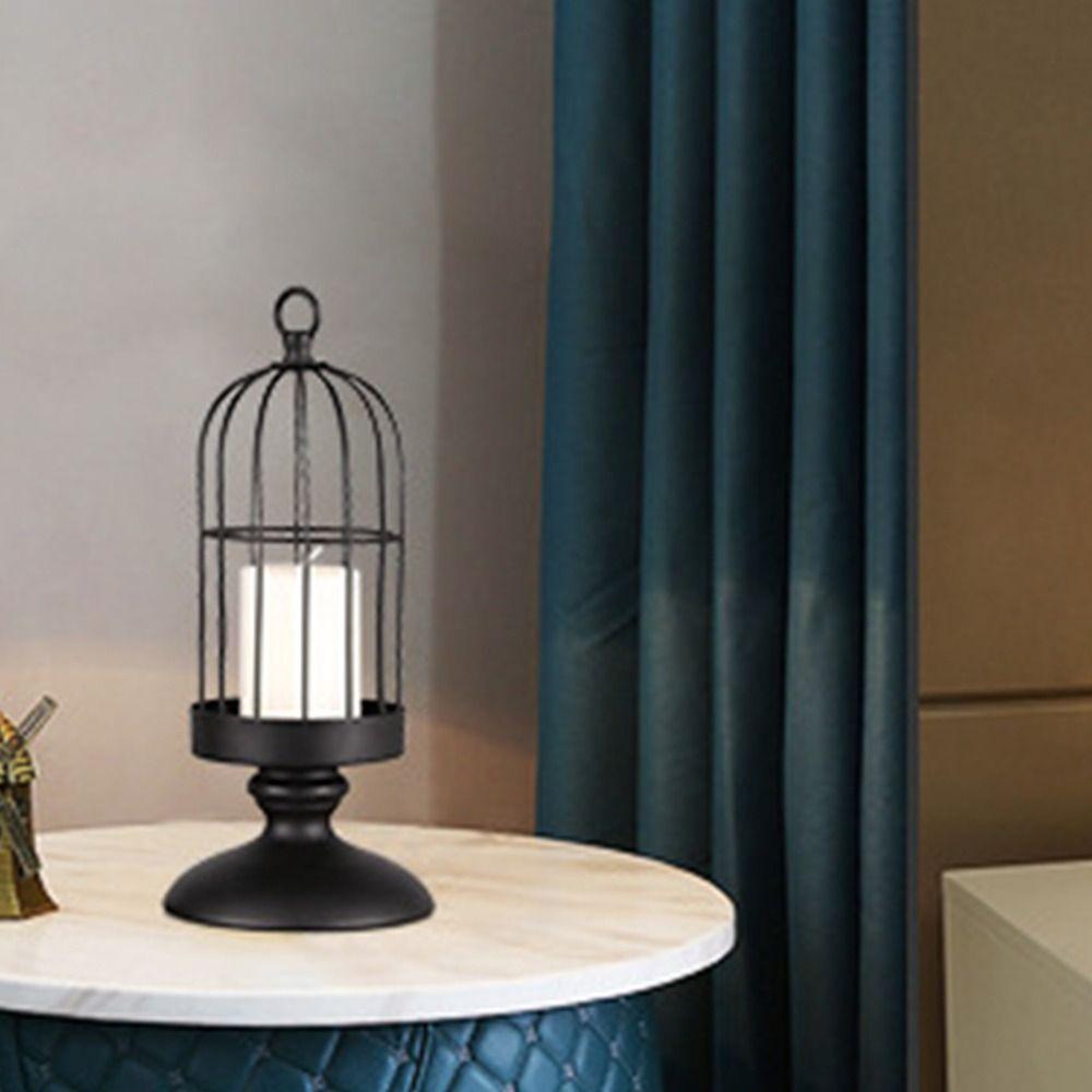 Retro Candle Holder Ornament Creative Candlestick American Style Aromatherapy Candle Stand  Home