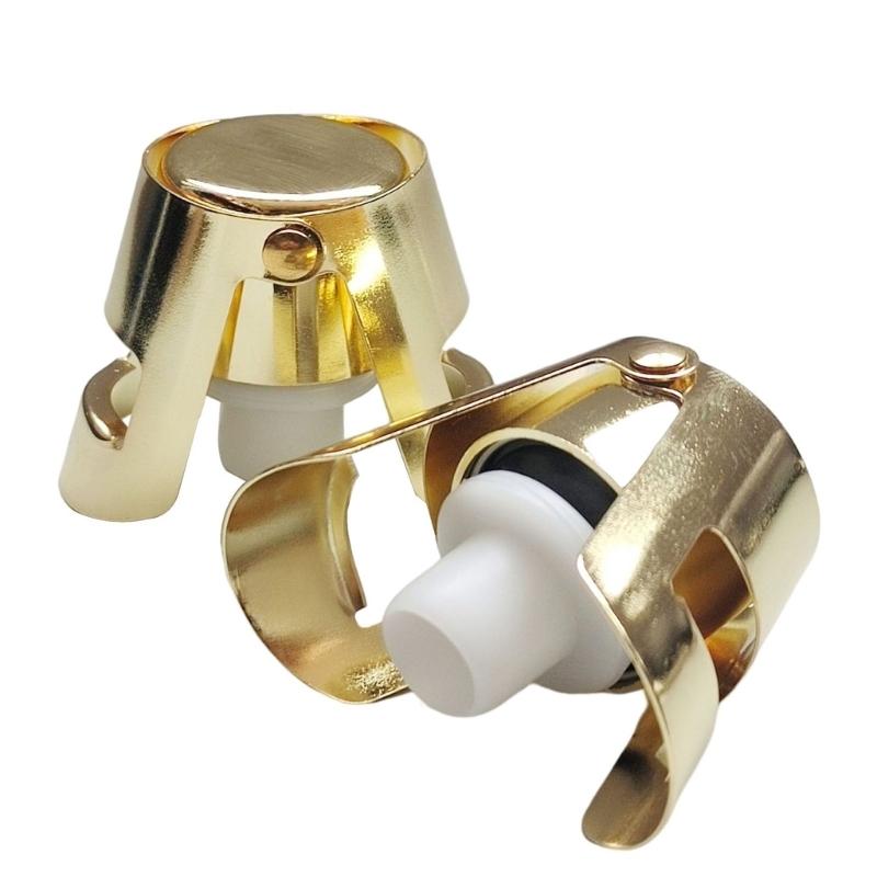 Stainless Steel Champagne Stopper Beverage Bottle Saver Leak Proof Sparkling Wine Preserver Sealing Bottle Tool