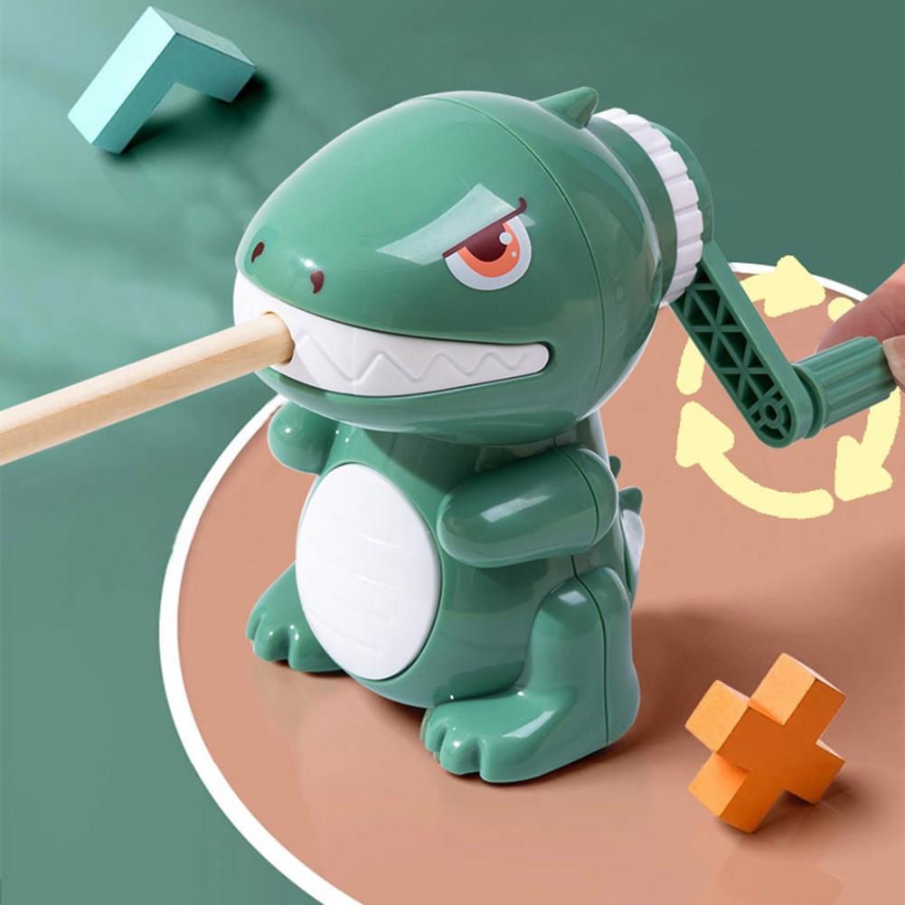 New Classroom School Supplies Dinosaur Pencil Sharpener Cartoon Manual Colored Pencils Sharpener Small Learning Tool Stationery