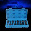 Set de 8 bucăți chei hexagonale Allen pneumatice cu antrenare de 1/2 inch, cu capete H5-H19
