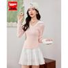 IEF French Sweet Slim-Fit Knitted Top