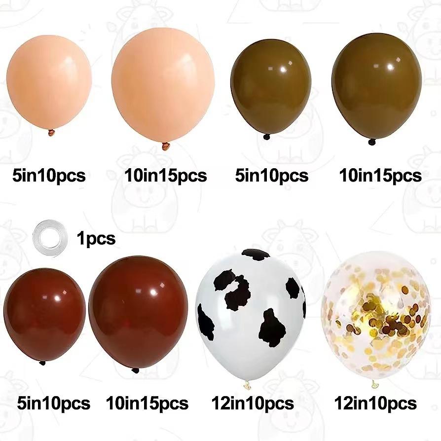 Same Color Latex Balloon Party Graduation Baby Wedding Holiday Decoration Balloon Chain Set