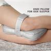 Knee Pillow for Side Sleepers - Ergonomic Leg Positioner Pillow for Spine Alignment & Pregnancy Support, Machine Washable Cover, Portable Design