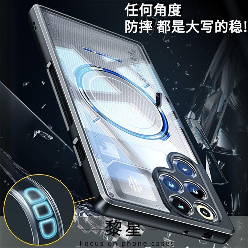 Case For Red Magic 11 Pro Plus Case Transparent Acrylic Hard Cover For ZTE Nubia RedMagic 11 Pro+ 5G Anti-fall Protect Shell