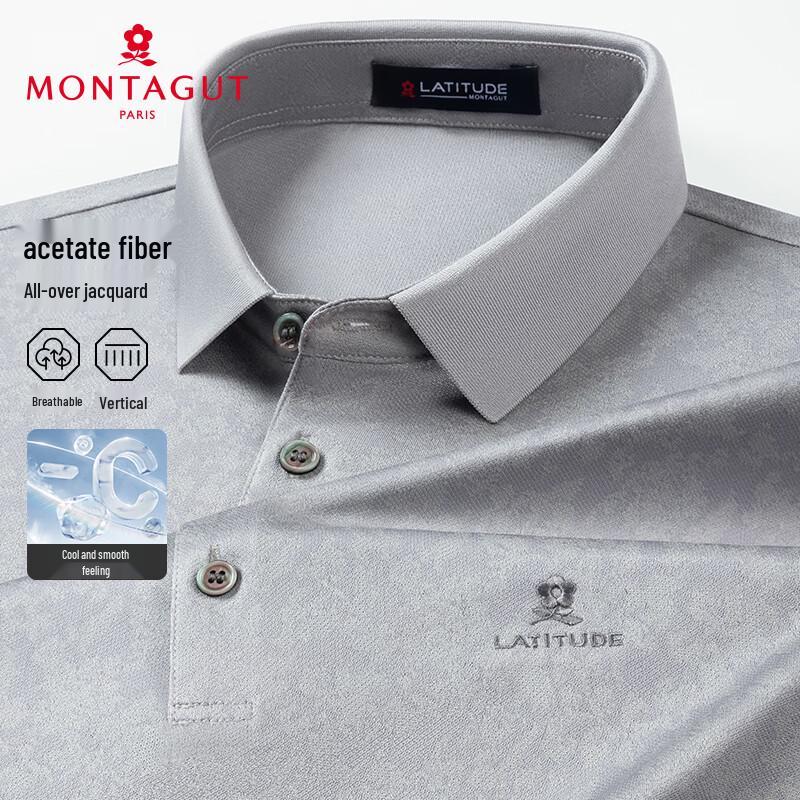 MONTAGUT Men s Jacquard Polo Shirt 56