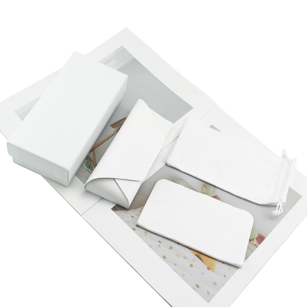 4Pcs/Set White Glasses Case PU Leather Glasses Storage Box Portable Sunglasses Case  Outdoor