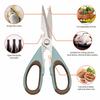 ODMILY Left-Handed Kitchen Scissors, Multipurpose Scissors for Women, Sikkos Utility Accessories, General Purpose, Sharp, Food, Seafood, Smart Cutter,