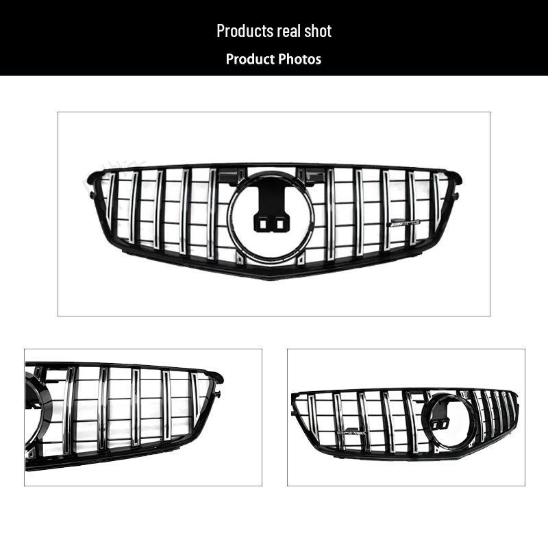 2007-2014 Mercedes-Benz C-Class W204 GT Silver Vertical Bar Grille Replacement
