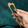Simple Chinese Hair Sticks Wooden U Shaped Hair Forks for Women Hair Bun Maker Hairpins Accessories Retro Fashion Headpieces