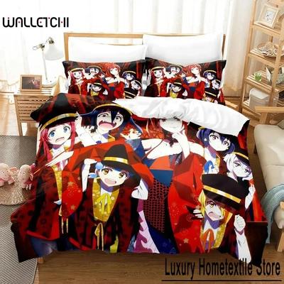 Anime Zombie Land Saga Bettwäscheset Bettbezug Bettset Steppdecke Kissenbezug Bettdecke King Queen Größe Jungen Erwachsene Bettwäscheset