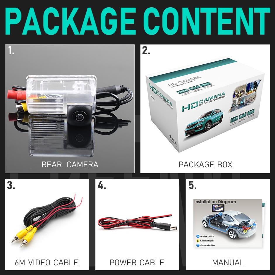 GreenYi AHD 1080P 170 ° Fisheye Lens Vehicle Rear View Camera For Toyota Corolla Sedan BYD F3 F3R S6 M6 Lifan 620 sedan X60 Car