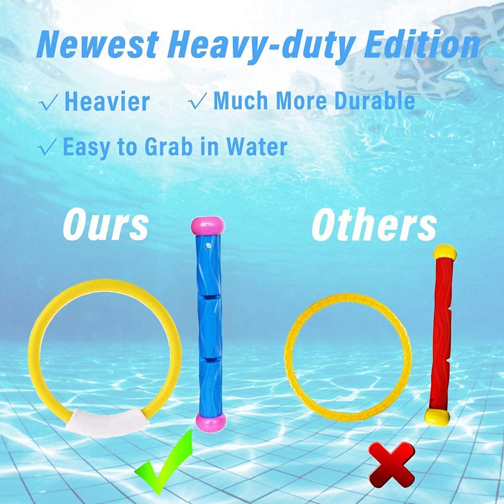 Pool Diving Toys for and Water Perfect for Swimming Fun Sinking Toys for Swimming and Training Sports Toy Toys, Swimming, Training, Play, Parent-Child