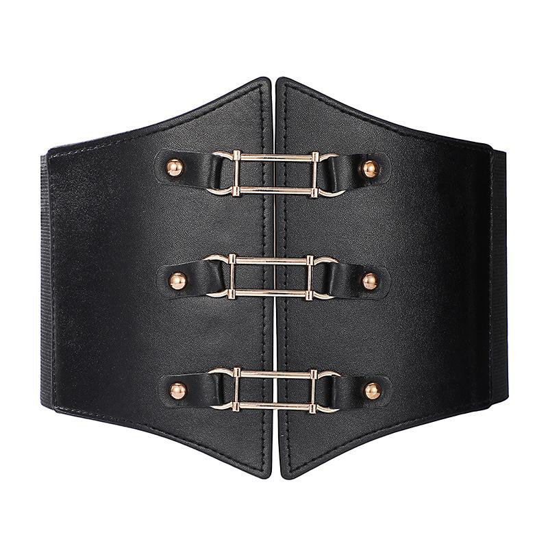 Waist Cinching Abdominal Belt Wide Waistband Adjustable Waist Belt For Women Shirt Skirt Decoration Accessories