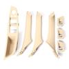 4 Colors Left Drive LHD Beige Black Carbon Fiber Car Interior Door Handle Pull 7PCS Set For BMW 5 Series F10 F18 523 525 528
