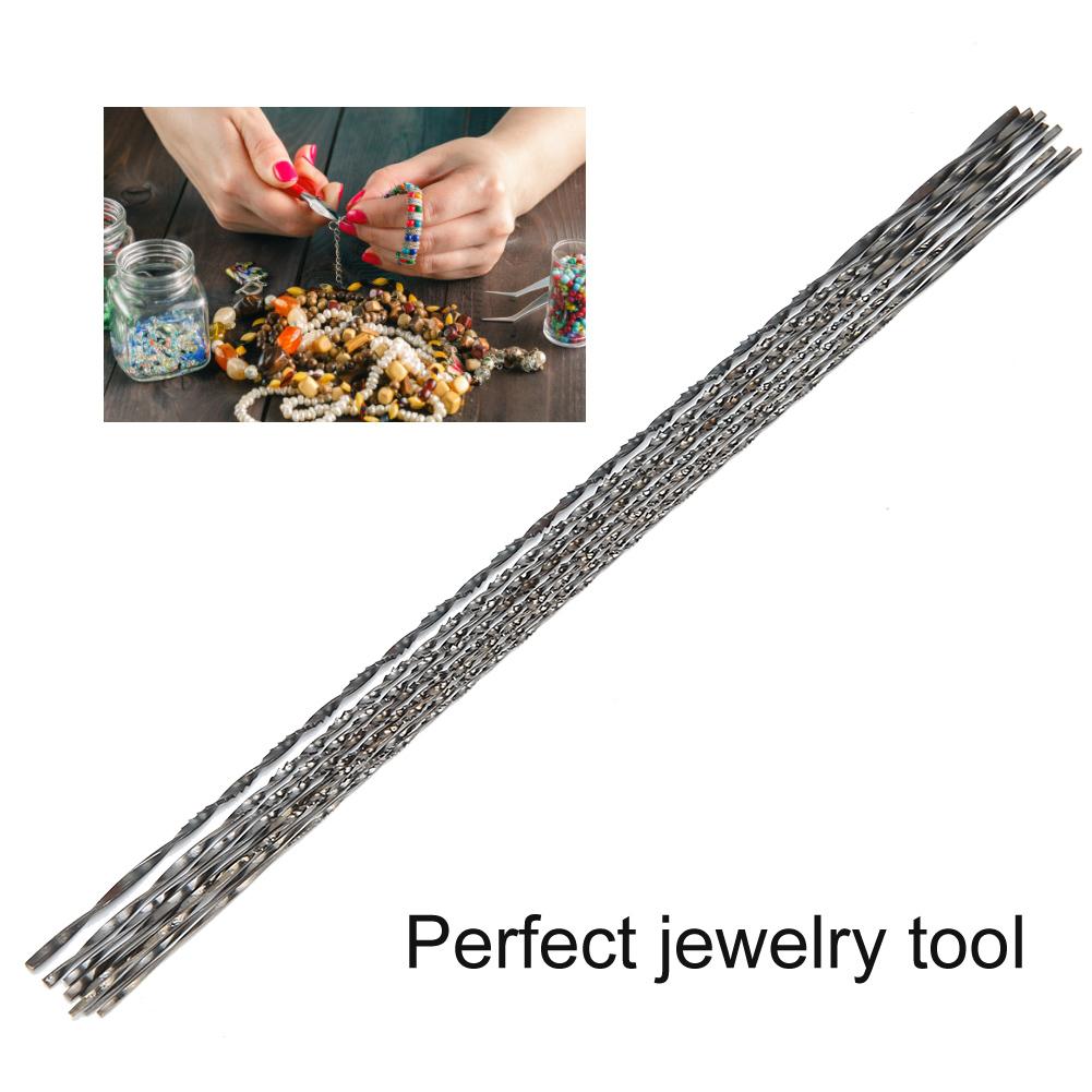 8Pcs Metal Jewelry Saw Cutting Blades Replacement Woodworking Accessory for U Shaped Saw Frame