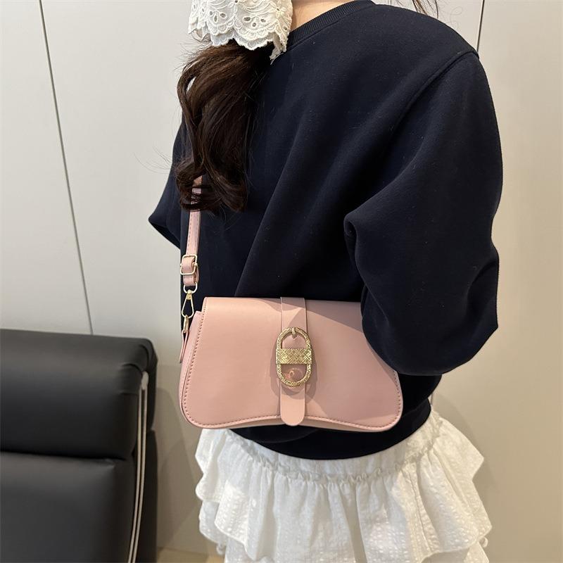 Sommer neu exquisit schlicht retro Mode lässig Textur Schulter Crossbody tragbar Unterarmtasche Frauen